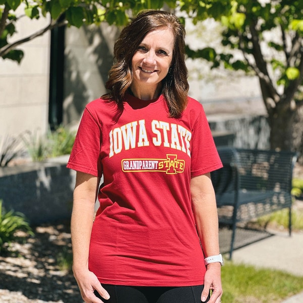 College House 2025 Iowa State Grandparent Cardinal Short Sleeve T-Shirt